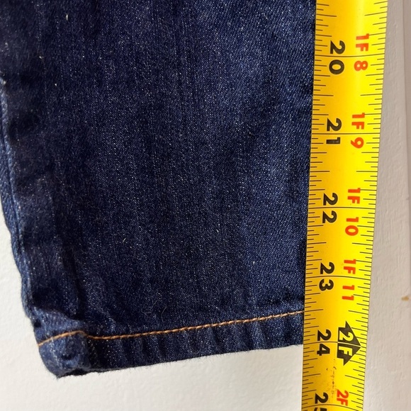 Guess Girls Size 10 Distressed Glitter Bling Rhinestone Skinny Low Blue Jeans - Picture 9 of 11